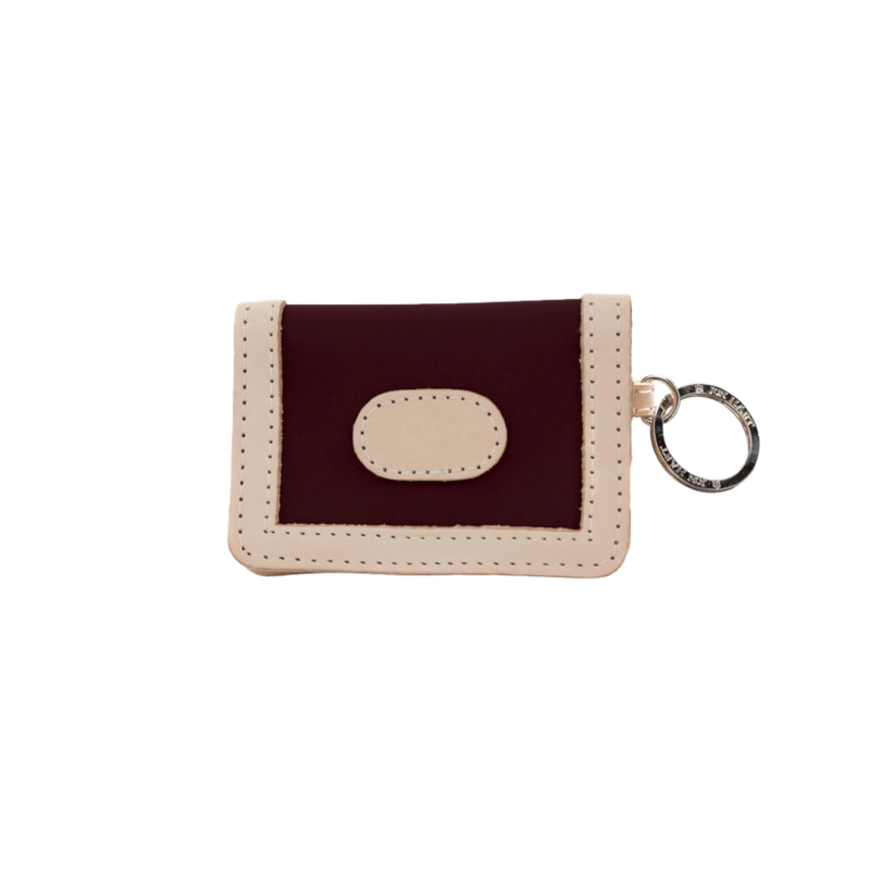 Jon Hart Design - Wallet - Id - Burgundy Coated Canvas