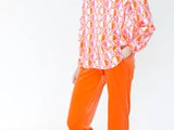 Mafalda Geometric Pink Orange Shirt