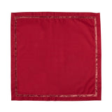 Juliska - Napkins - Velvet Trim Napkin - Ruby