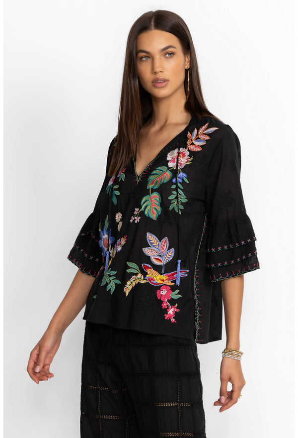 Johnny was - Ruffle Sleeve Blouse