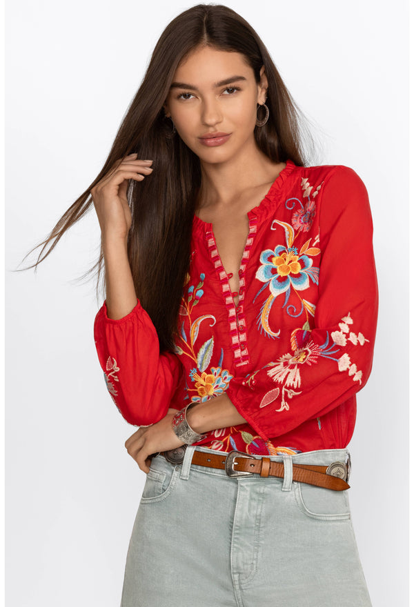 Johnny was - Joele Ruffle Field Blouse