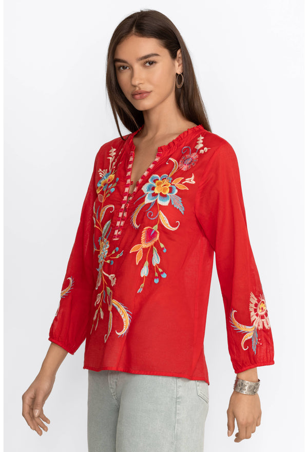 Johnny was - Joele Ruffle Field Blouse