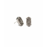 Kendra Scott - Betty Silver Stud Earrings - Platinum Drusy